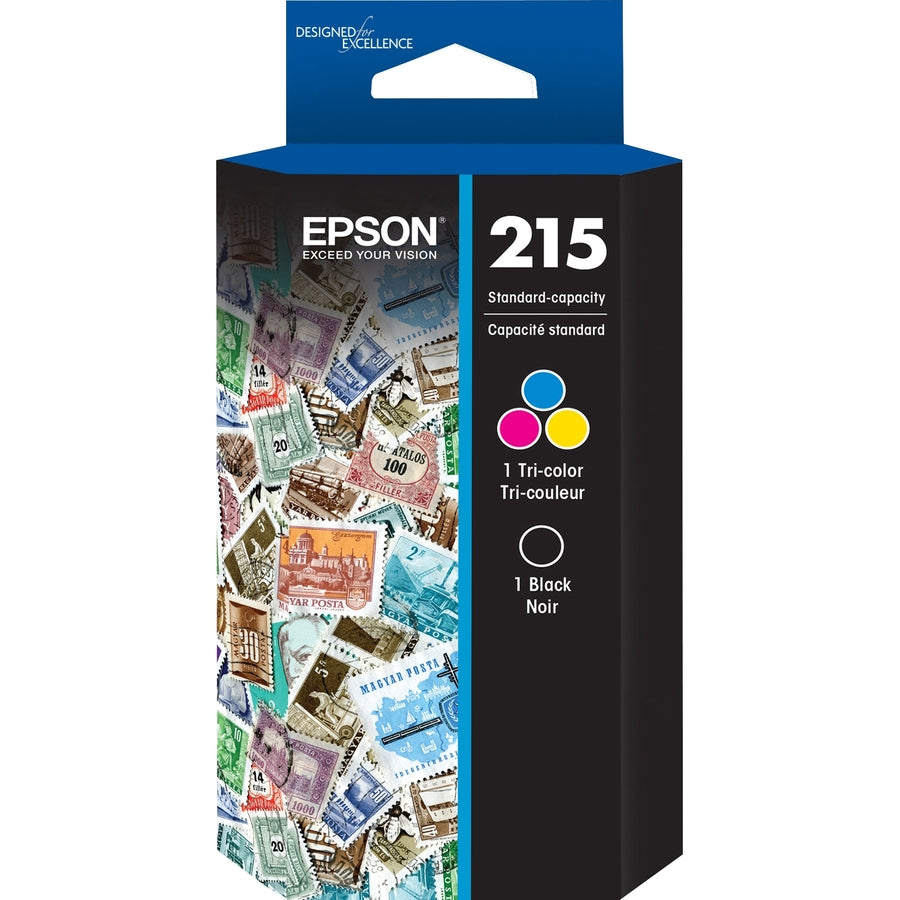 Epson DURABrite Ultra T215 Original Standard Yield Inkjet Ink Cartridge - Combo Pack - Black, Color - 1 Each T215120-BCS