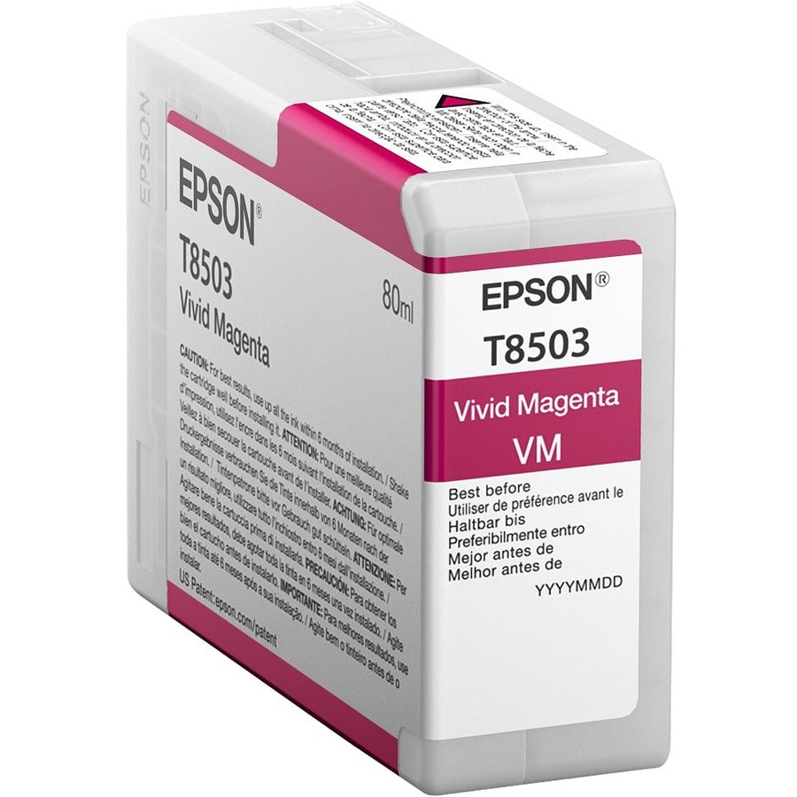 Epson UltraChrome HD T850 Original Inkjet Ink Cartridge - Vivid Magenta Pack T850300