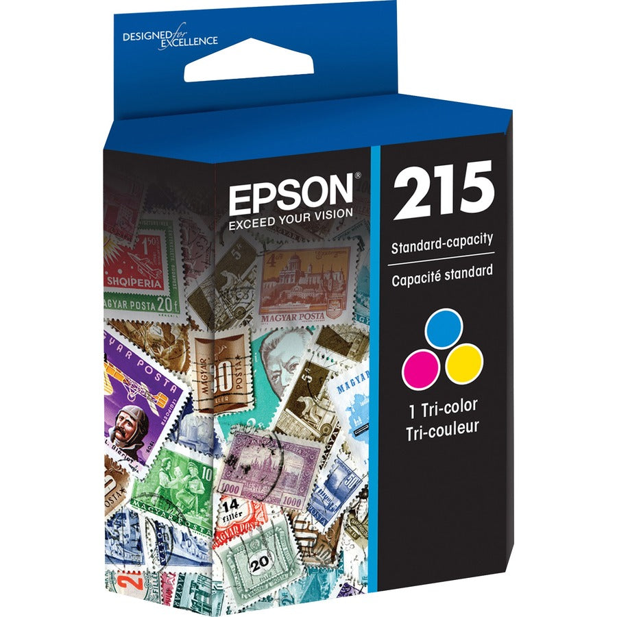 Epson 215 Original Inkjet Ink Cartridge - Tri-color - 1 Each T215530-S