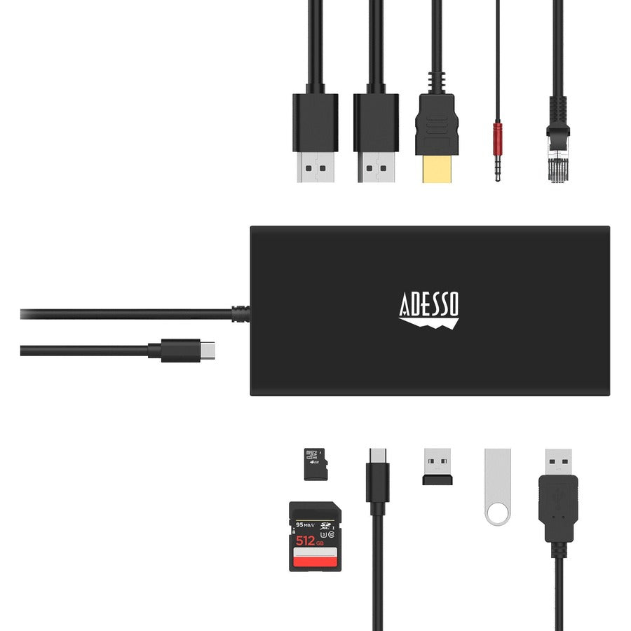 Adesso 12-in-1 USB-C Multi-Port Docking Station (TAA Compliant) AUH-4060