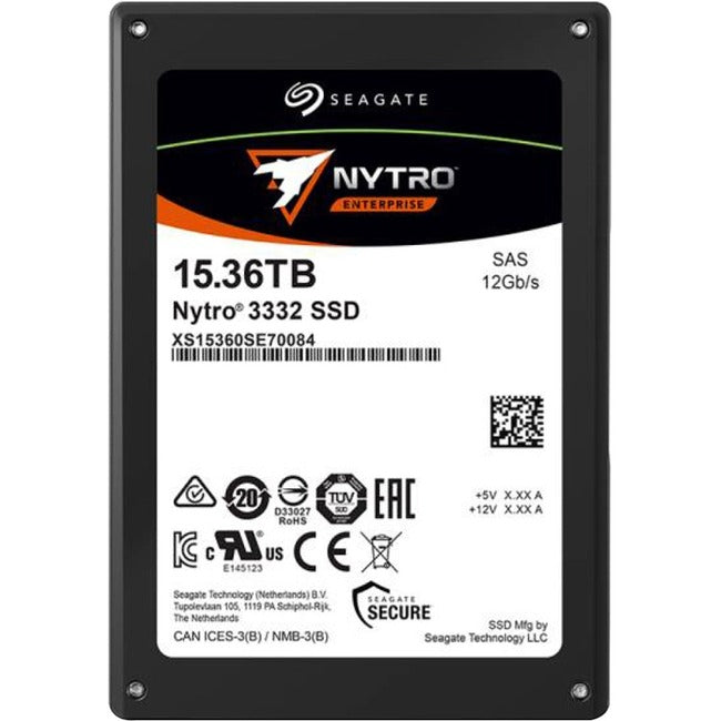 Seagate Nytro 3032 XS15360SE70084 Disque SSD 15,36 To - Interne 2,5" - SAS (SAS 12 Go/s) XS15360SE70084