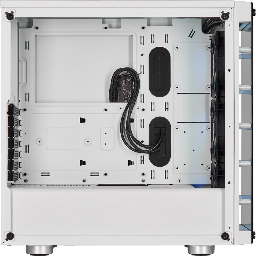 Boîtier intelligent ATX moyenne tour Corsair iCUE 465X RGB - Blanc CC-9011189-WW