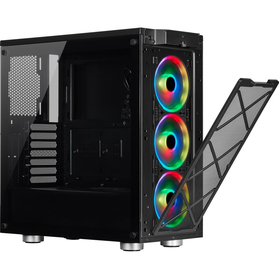 Corsair iCUE 465X RGB Mid-Tower ATX Smart Case - Black CC-9011188-WW