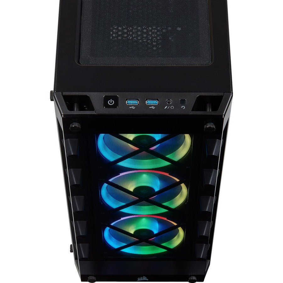 Corsair iCUE 465X RGB Mid-Tower ATX Smart Case - Black CC-9011188-WW