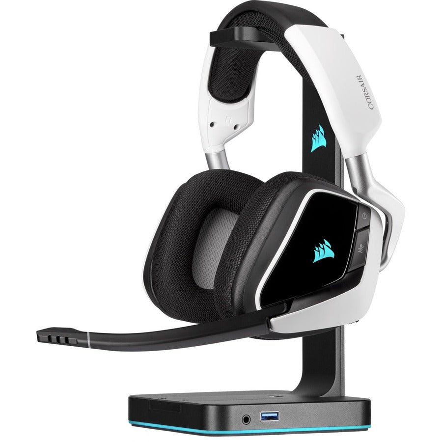 Corsair VOID RGB ELITE Casque de jeu sans fil haut de gamme avec son surround 7.1 - Blanc CA-9011202-NA