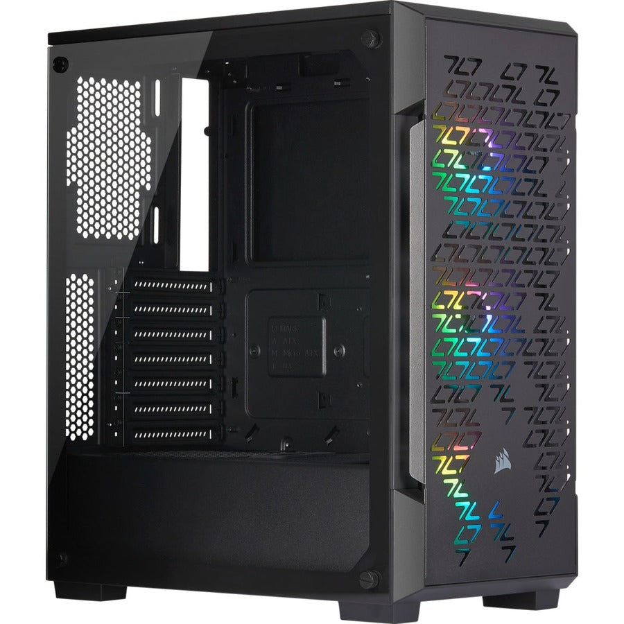 Corsair iCUE 220T RGB Airflow Tempered Glass Mid-Tower Smart Case - Black CC-9011173-WW