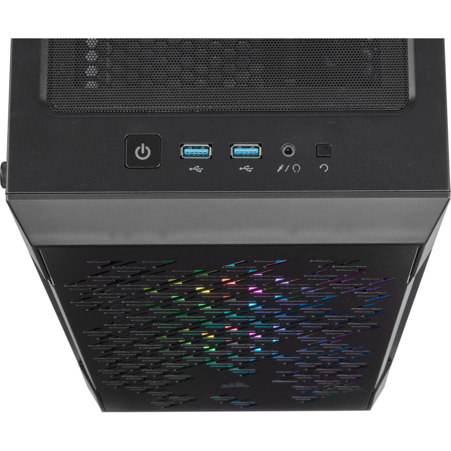 Corsair iCUE 220T RGB Airflow Tempered Glass Mid-Tower Smart Case - Black CC-9011173-WW