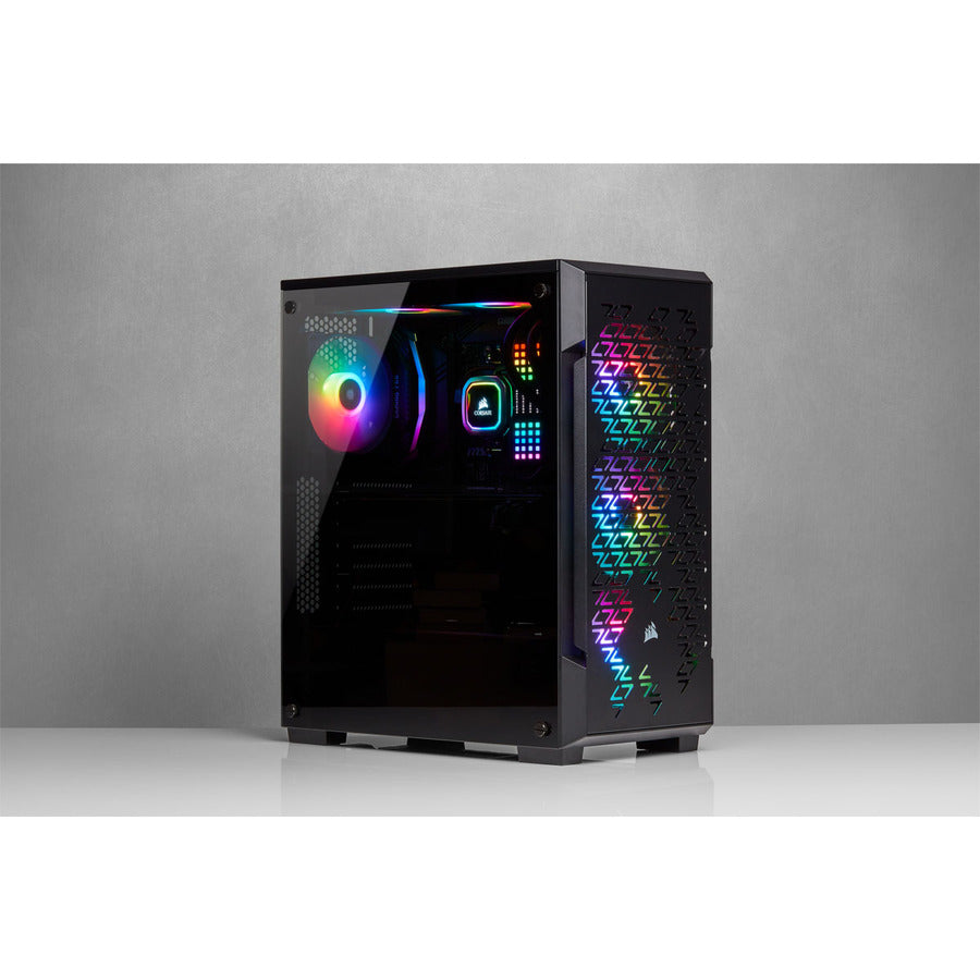 Corsair iCUE 220T RGB Airflow Tempered Glass Mid-Tower Smart Case - Black CC-9011173-WW