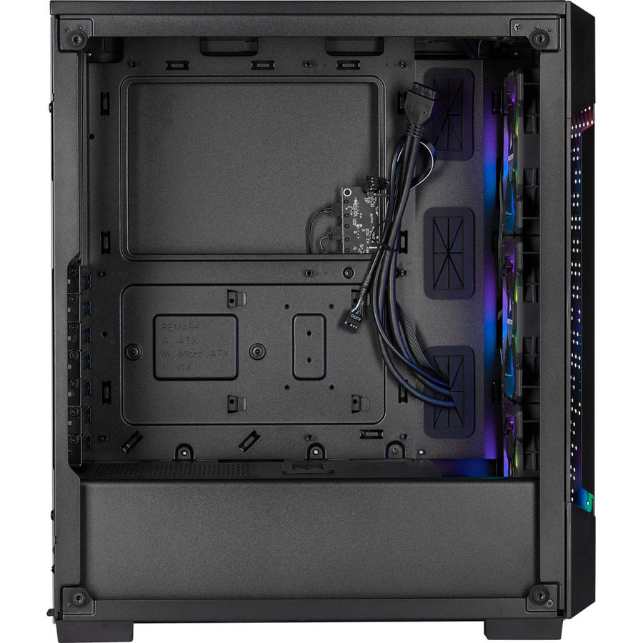 Corsair iCUE 220T RGB Airflow Tempered Glass Mid-Tower Smart Case - Black CC-9011173-WW