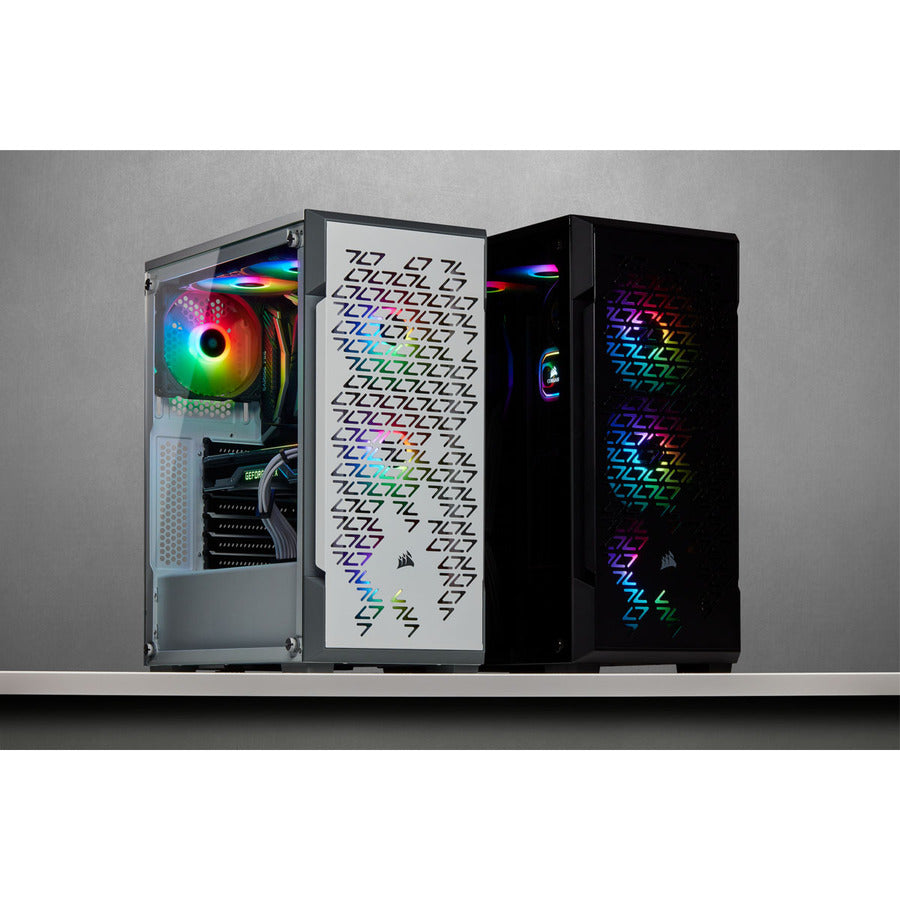 Corsair iCUE 220T RGB Airflow Tempered Glass Mid-Tower Smart Case - Black CC-9011173-WW