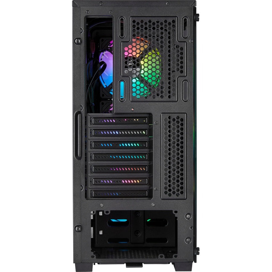 Corsair iCUE 220T RGB Airflow Tempered Glass Mid-Tower Smart Case - Black CC-9011173-WW