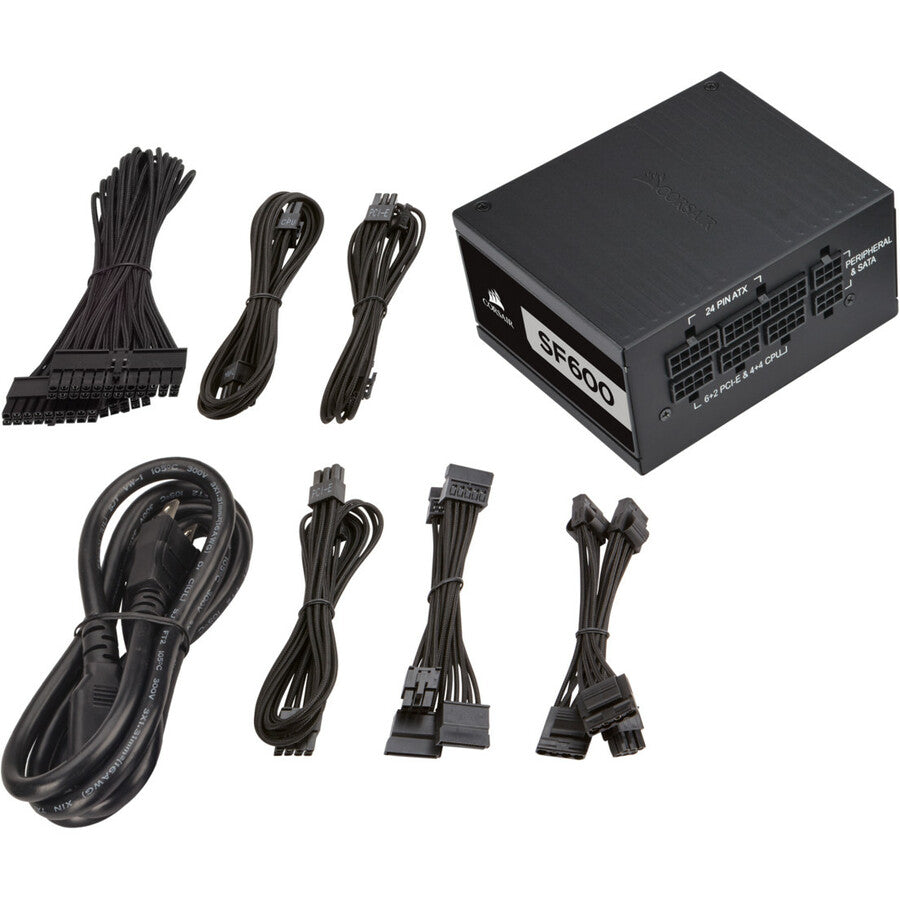 Corsair SF Series SF600 - 600 Watt 80 PLUS Platinum Certified High Performance SFX PSU CP-9020182-NA