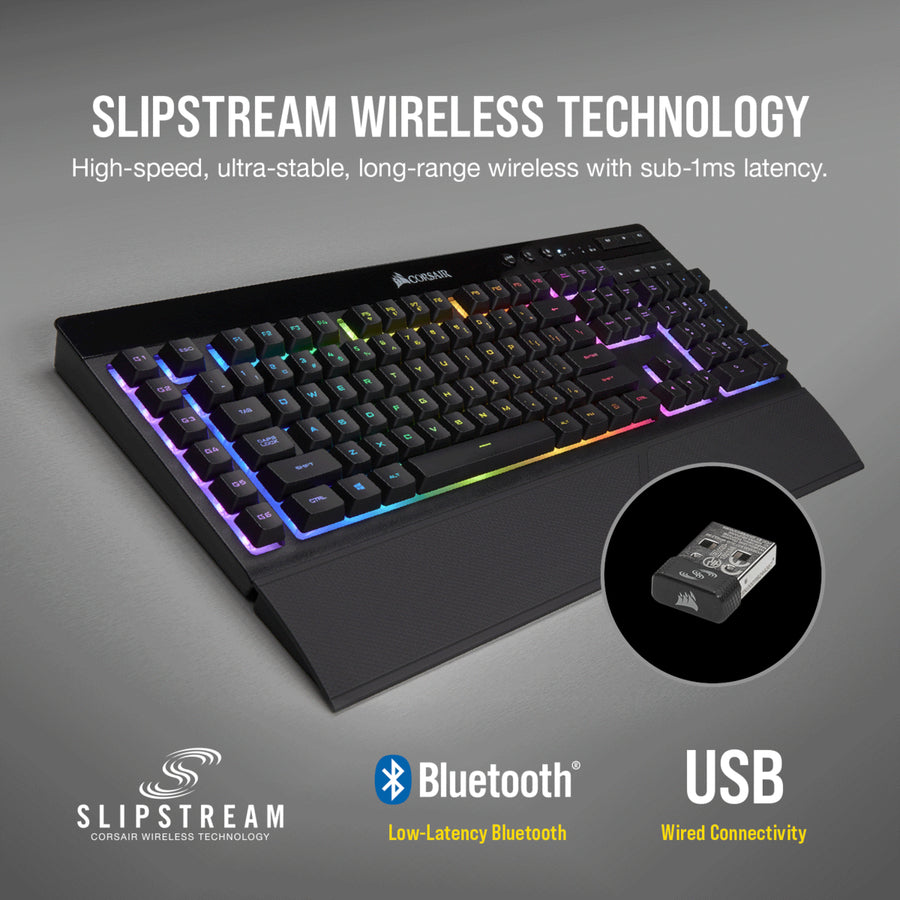 Corsair K57 RGB Wireless Gaming Keyboard (NA) CH-925C015-NA