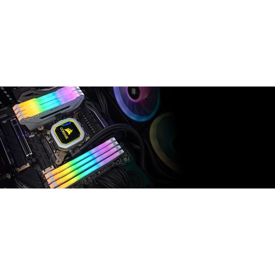 Corsair Vengeance RGB PRO 32GB (2 x 16GB) DDR4 DRAM 3200MHz C16 Memory Kit - White CMW32GX4M2E3200C16W