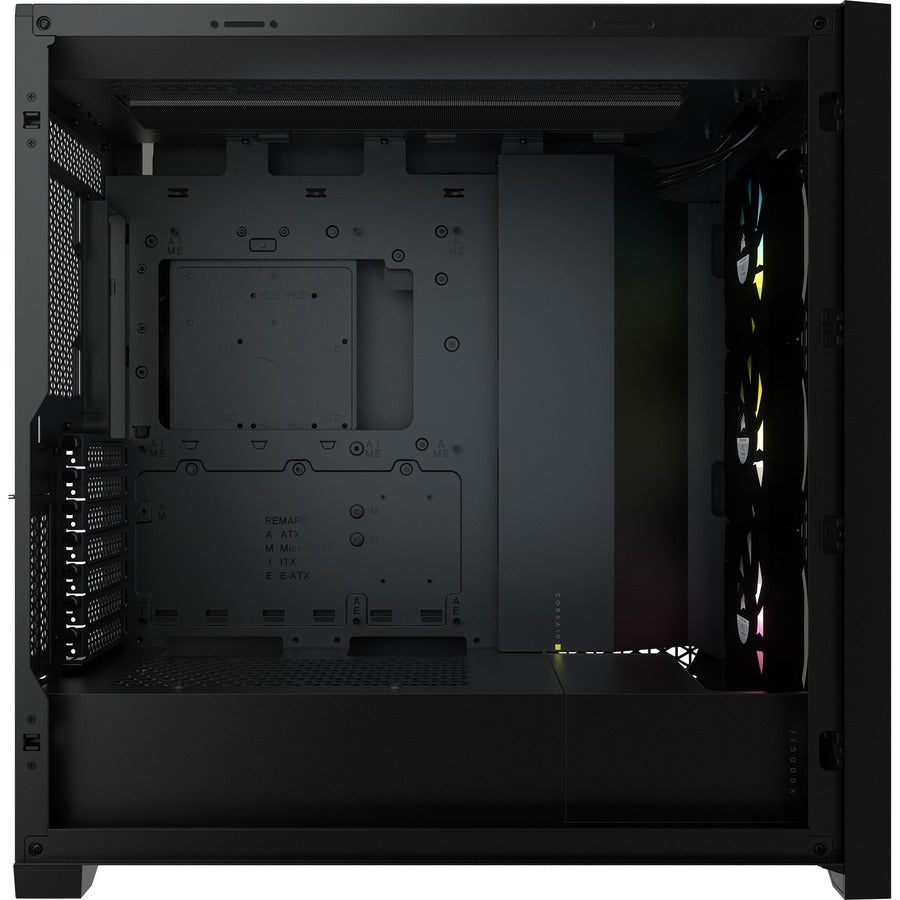 Corsair iCUE 5000X RGB Tempered Glass Mid-Tower ATX PC Smart Case - Black CC-9011212-WW