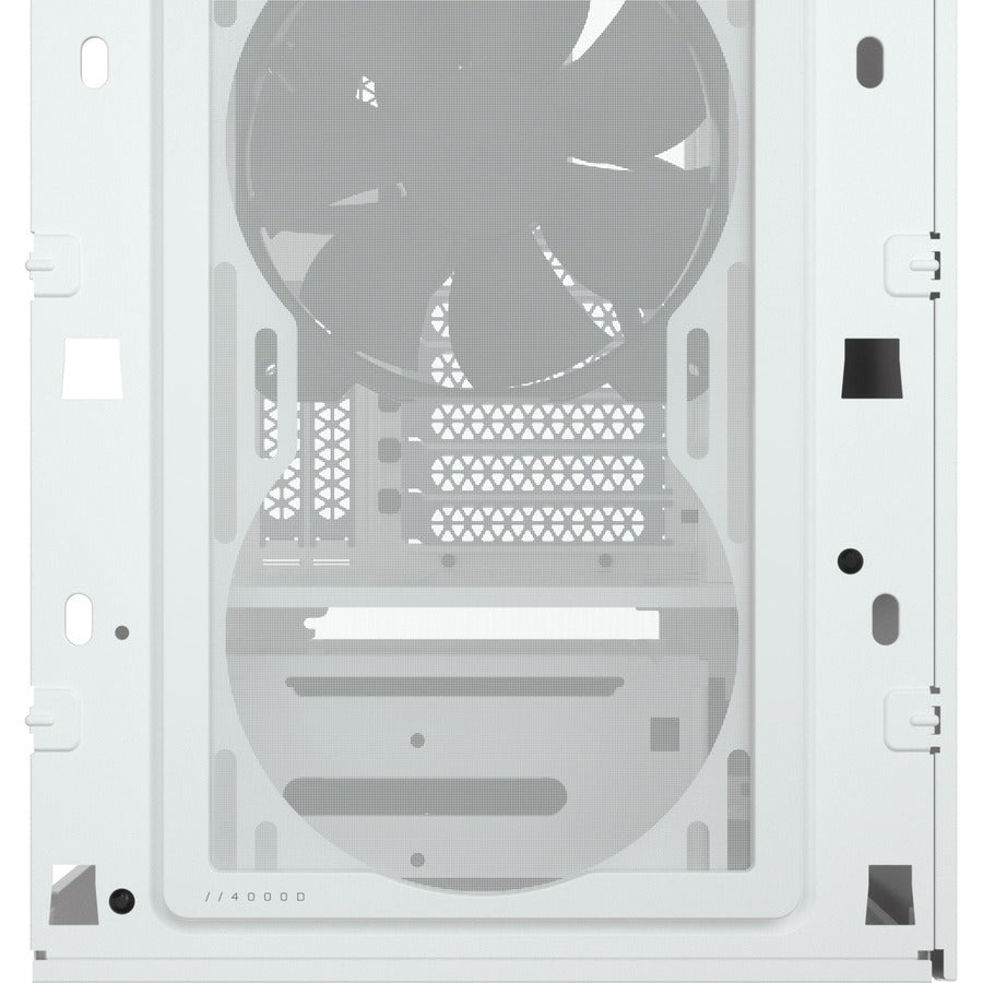 Boîtier ATX moyenne tour Corsair 4000D en verre trempé - Blanc CC-9011199-WW