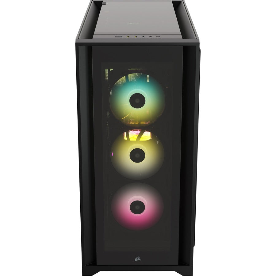 Corsair iCUE 5000X RGB Tempered Glass Mid-Tower ATX PC Smart Case - Black CC-9011212-WW