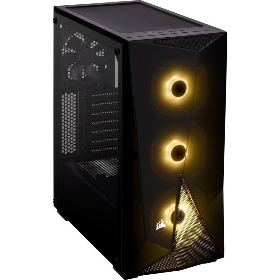 Corsair Carbide Series SPEC-DELTA RGB Tempered Glass Mid-Tower ATX Gaming Case - Black CC-9011166-WW