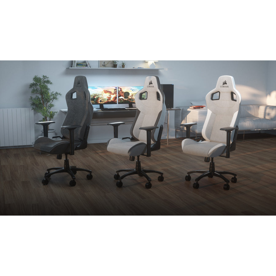 Corsair T3 RUSH Gaming Chair - Gray/White CF-9010030-WW