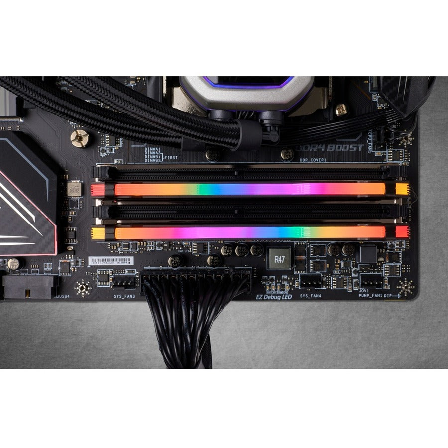 Kit de mémoire Corsair Vengeance RGB Pro 16 Go (2 x 8 Go) DDR4 DRAM 3 600 MHz C16 - Noir CMW16GX4M2K3600C16