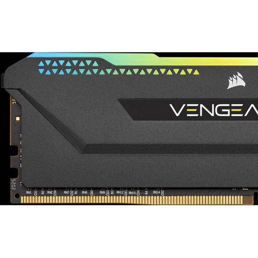 Corsair Vengeance RGB Pro SL 32GB (2 x 16GB) DDR4 DRAM 3600MHz C18 Memory Kit - Black CMH32GX4M2D3600C18