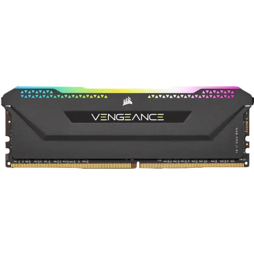 Corsair Vengeance RGB Pro SL 32GB (2 x 16GB) DDR4 DRAM 3600MHz C18 Memory Kit - Black CMH32GX4M2D3600C18