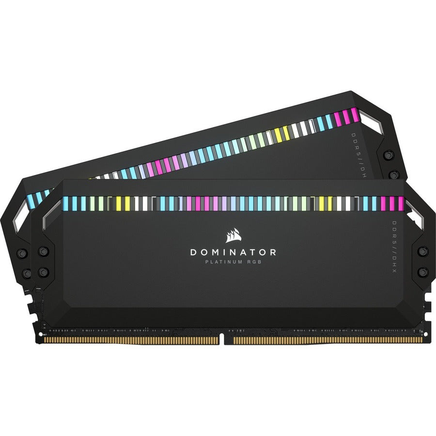 Corsair Dominator Platinum RGB 32GB (2 x 16GB) DDR5 DRAM 5200MHz C40 Memory Kit - Black CMT32GX5M2B5200C40