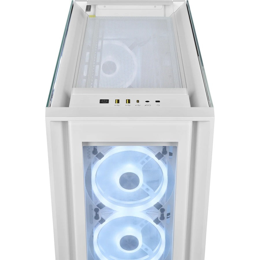 Corsair iCUE 5000X RGB QL Edition Mid-Tower ATX Case - True White CC-9011233-WW