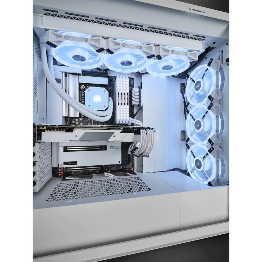 Corsair iCUE 5000X RGB QL Edition Mid-Tower ATX Case - True White CC-9011233-WW