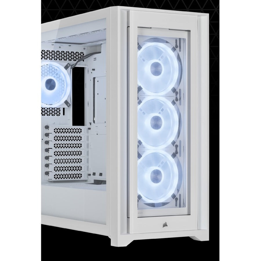 Corsair iCUE 5000X RGB QL Edition Mid-Tower ATX Case - True White CC-9011233-WW