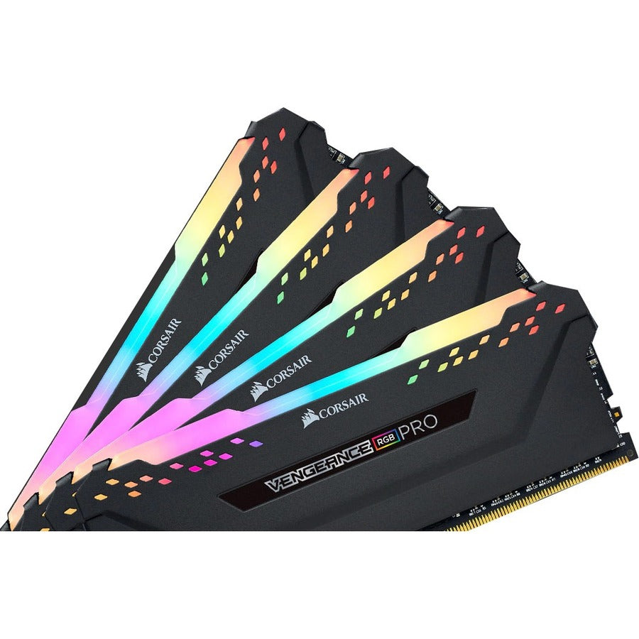 Corsair Vengeance RGB Pro 16GB (2 x 8GB) DDR4 DRAM 3600MHz C16 Memory Kit - Black CMW16GX4M2D3600C16