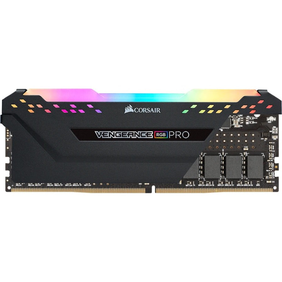 Corsair Vengeance RGB Pro 16GB (2 x 8GB) DDR4 DRAM 3600MHz C16 Memory Kit - Black CMW16GX4M2D3600C16