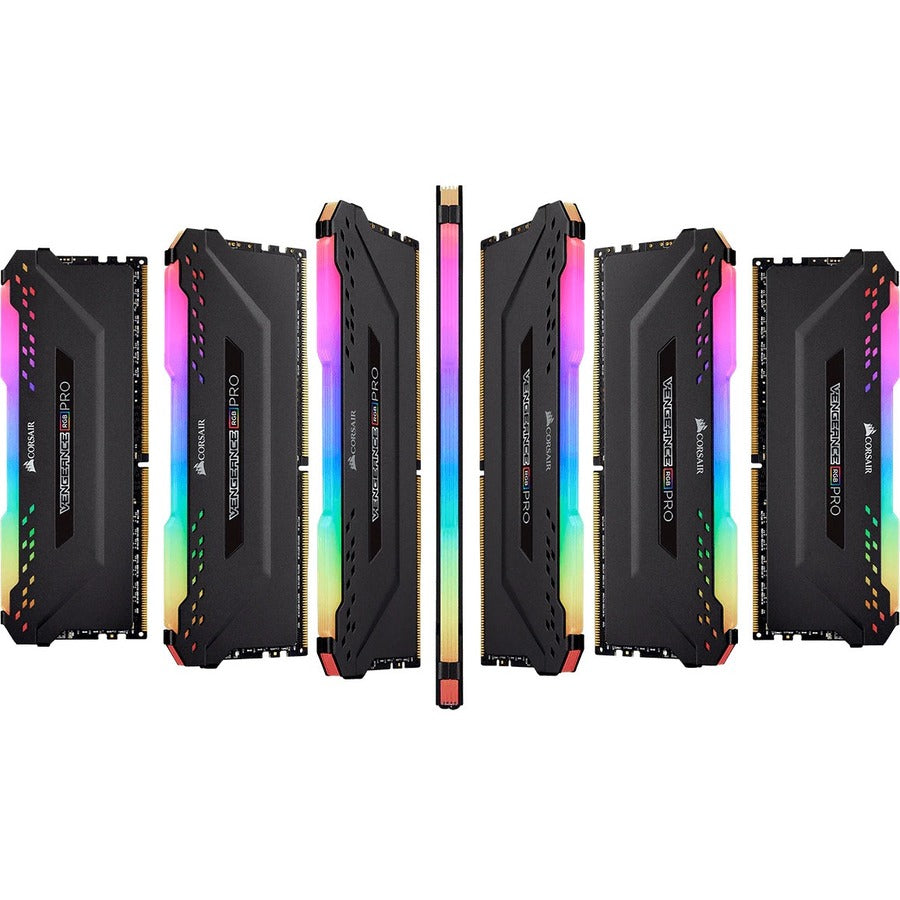 Corsair Vengeance RGB Pro 16GB (2 x 8GB) DDR4 DRAM 3600MHz C16 Memory Kit - Black CMW16GX4M2D3600C16