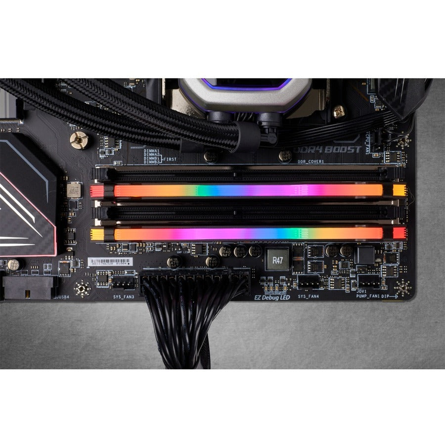 Corsair Vengeance RGB Pro 16GB (2 x 8GB) DDR4 DRAM 3600MHz C16 Memory Kit - Black CMW16GX4M2D3600C16