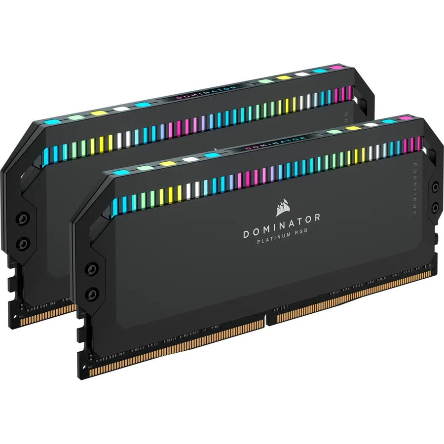 Corsair Dominator Platinum RGB 64GB (2 x 32GB) DDR5 DRAM 5200MHz C40 Memory Kit - Black CMT64GX5M2B5200C40