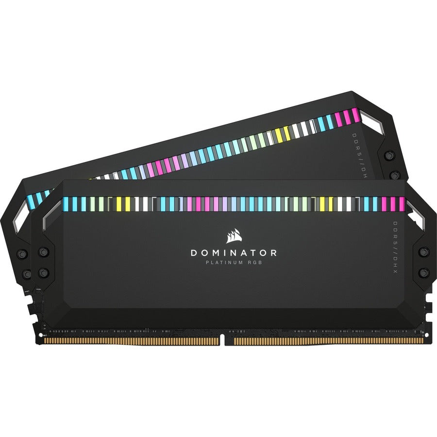 Kit de mémoire Corsair Dominator Platinum RGB 64 Go (2 x 32 Go) DDR5 DRAM 5 200 MHz C40 - Noir CMT64GX5M2B5200C40