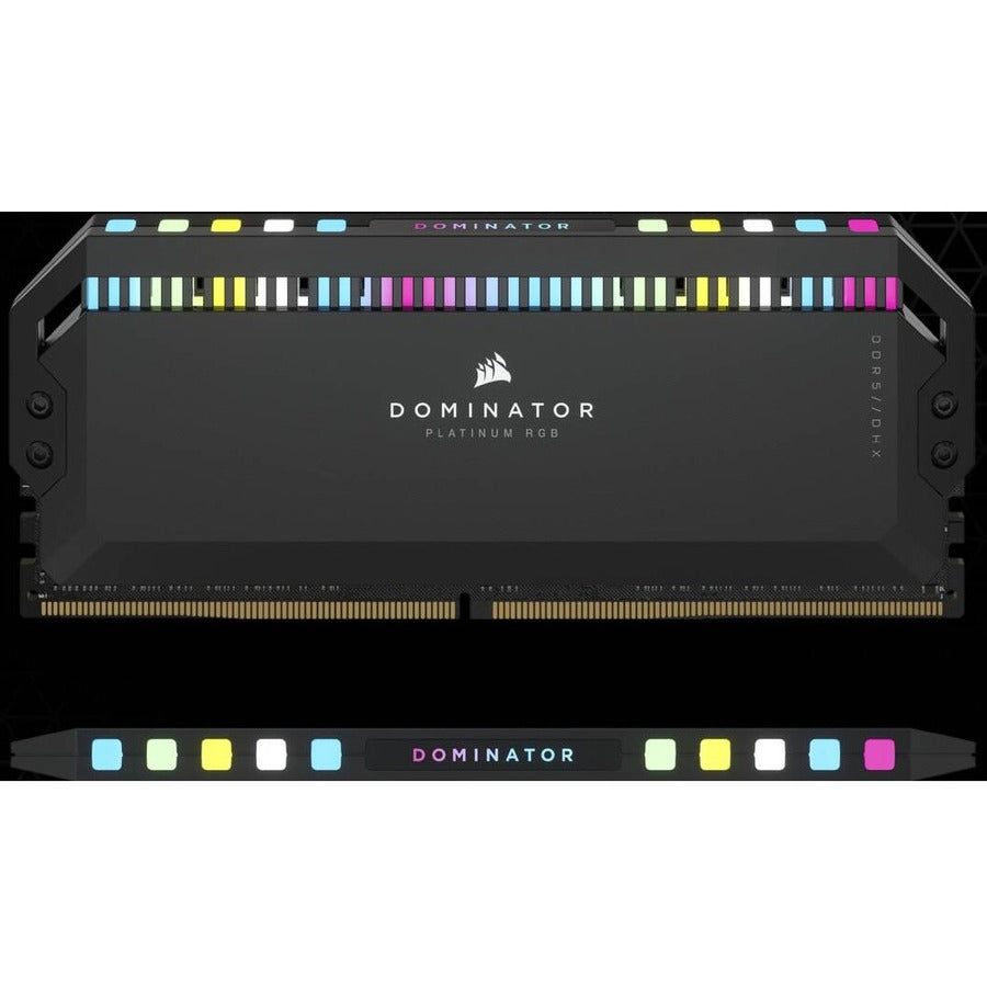 Kit de mémoire Corsair Dominator Platinum RGB 64 Go (2 x 32 Go) DDR5 DRAM 5 200 MHz C40 - Noir CMT64GX5M2B5200C40