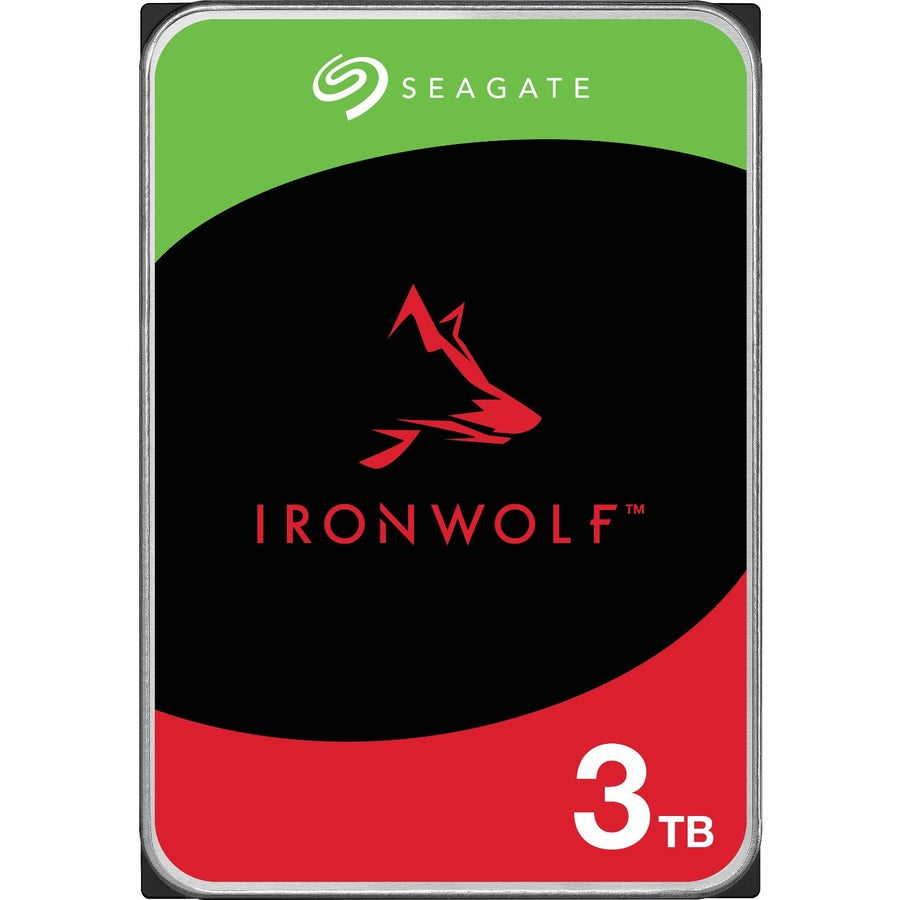 Disque dur Seagate IronWolf ST3000VN006 3 To - 3,5" interne - SATA (SATA/600) - Méthode d'enregistrement magnétique conventionnel (CMR) ST3000VN006