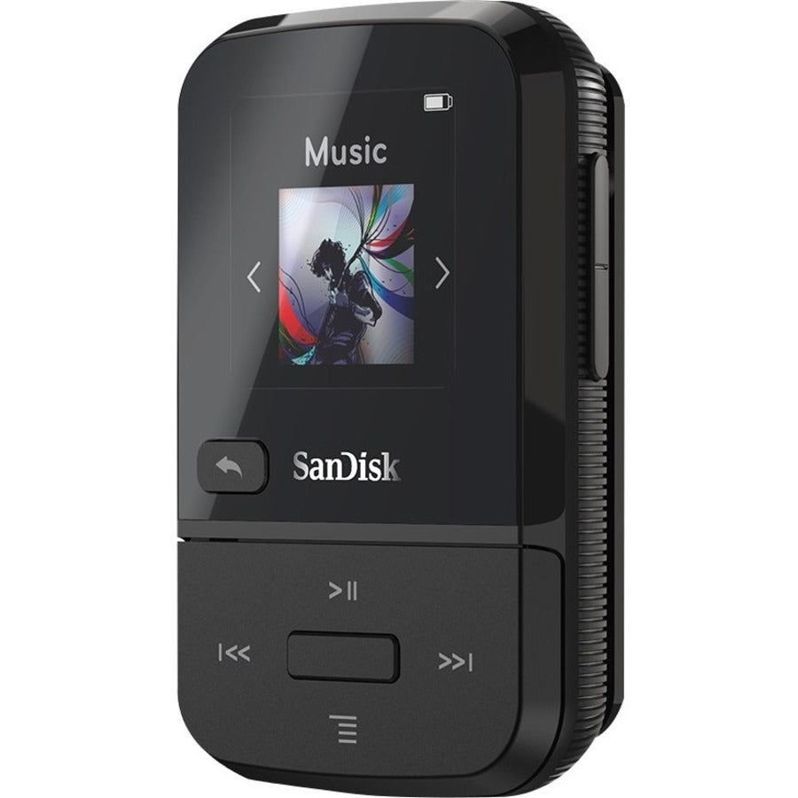 SanDisk Clip Sport Go 16 GB Flash MP3 Player - Black SDMX30-016G-G46K