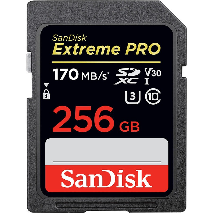 SanDisk Extreme Pro 256 GB Class 10/UHS-I (U3) SDXC - 1 Pack SDSDXXY-256G-GN4IN