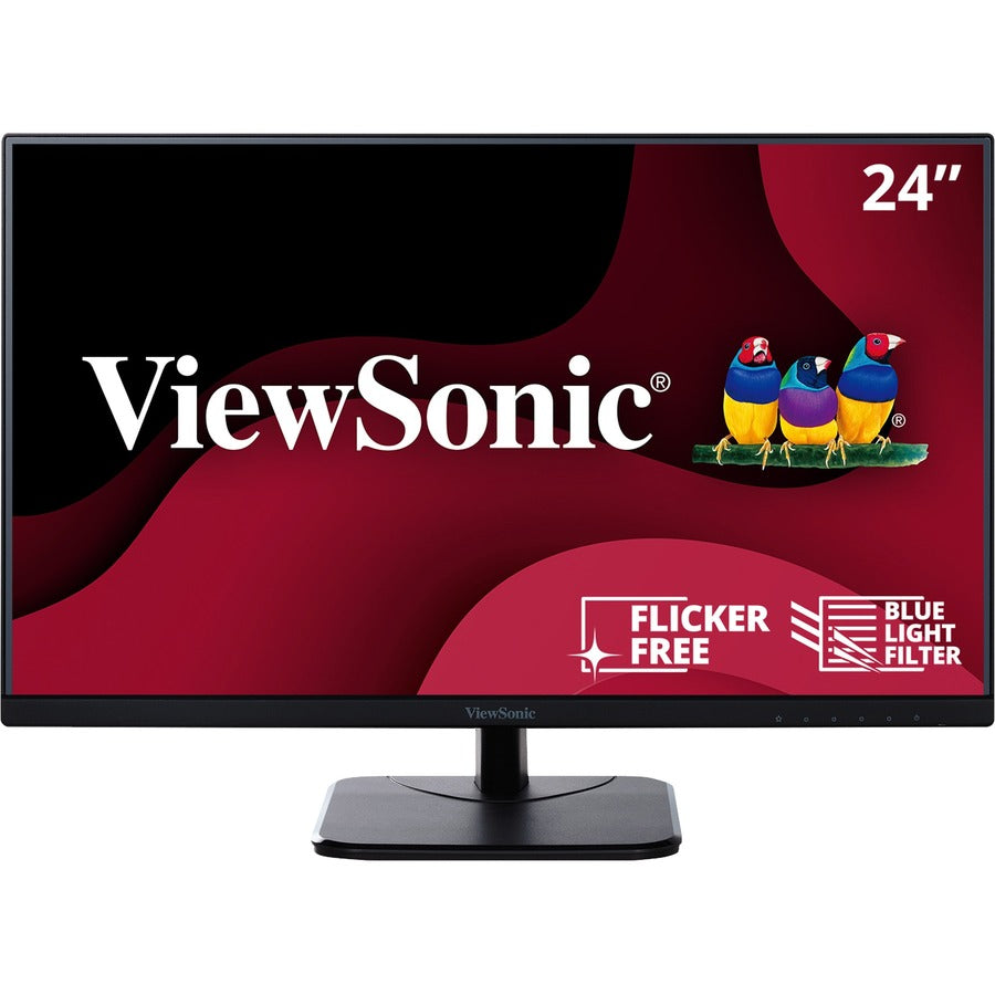 ViewSonic Value VA2456-mhd 23.8" Full HD LED Monitor - 16:9 - Black VA2456-MHD
