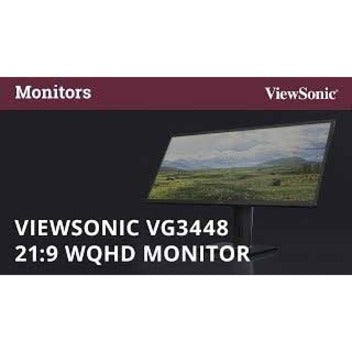 ViewSonic VG3448 34" WQHD LCD Monitor - 16:9 - Black VG3448