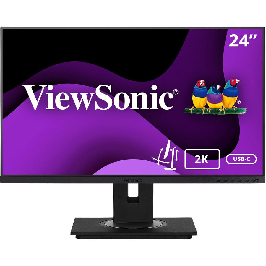 ViewSonic Graphic VG2455-2K 24" Class WQHD LED Monitor - 16:9 - Black VG2455-2K