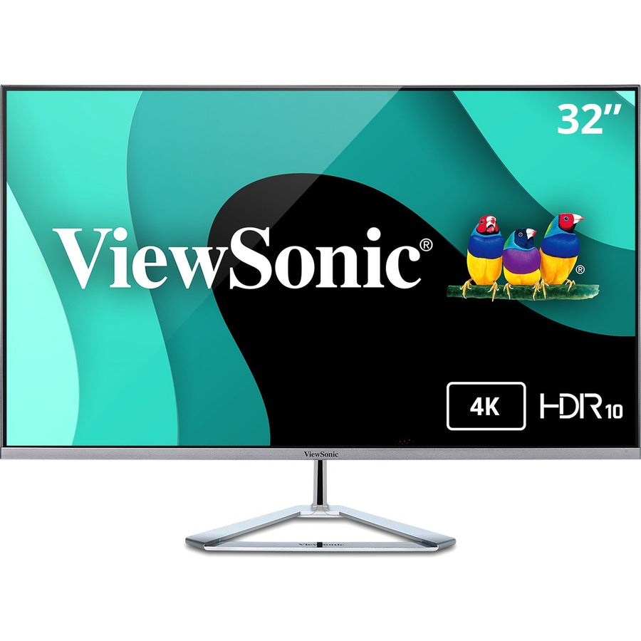 ViewSonic Entertainment VX3276-4K-mhd 31.5" 4K UHD LED Monitor - 16:9 - Silver VX3276-4K-MHD
