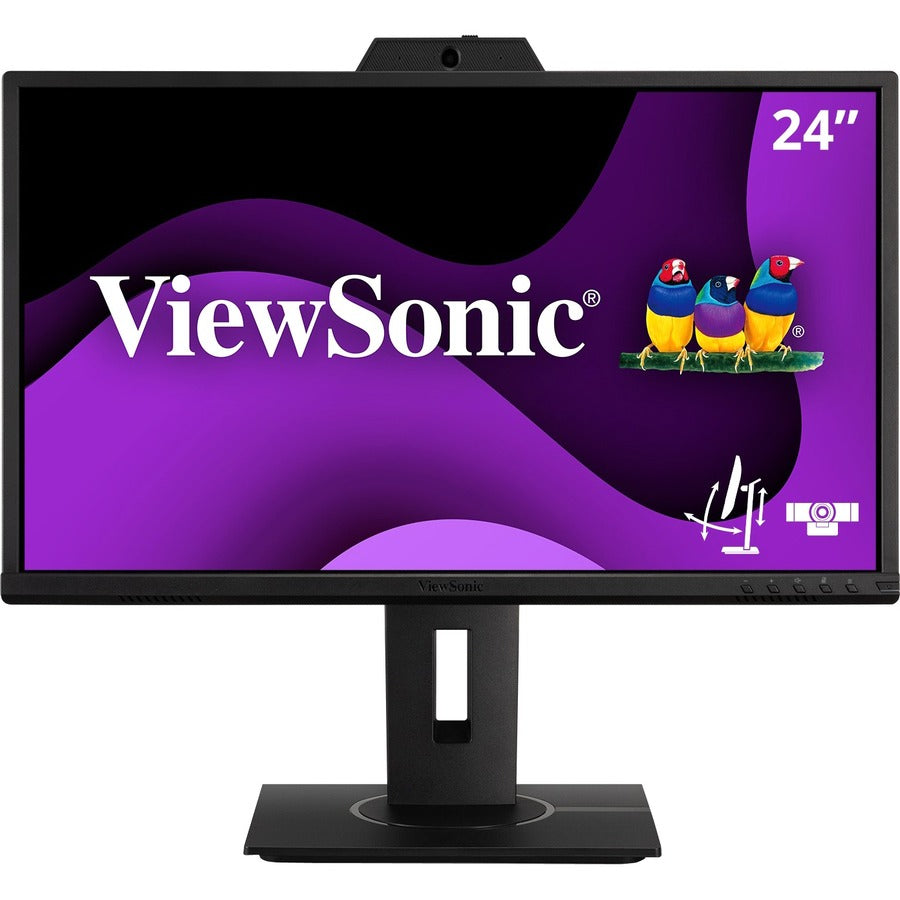 ViewSonic Graphic VG2440V 24" Class Webcam Full HD LED Monitor - 16:9 - Black VG2440V