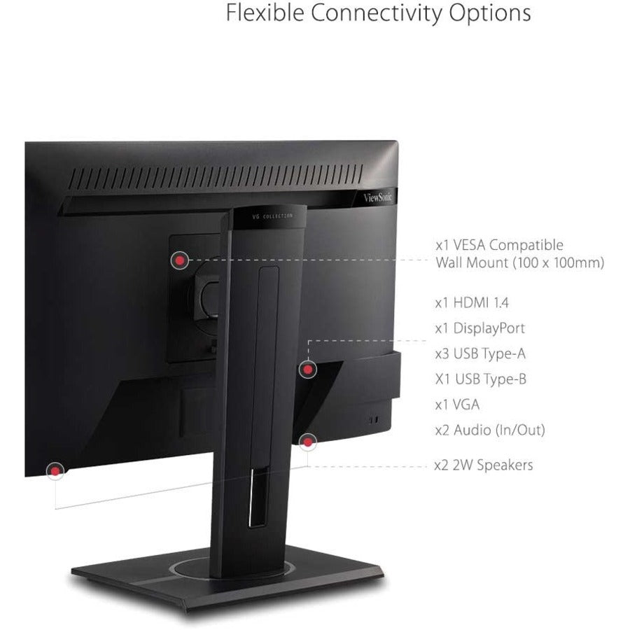 ViewSonic Graphic VG2440 23.6" Full HD LED Monitor - 16:9 - Black VG2440