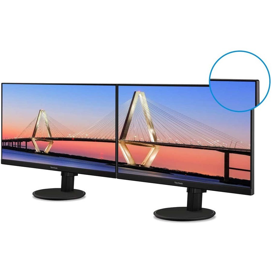 ViewSonic Value VA2447-MHJ 23.8" Full HD LED Monitor - 16:9 - Black VA2447-MHJ