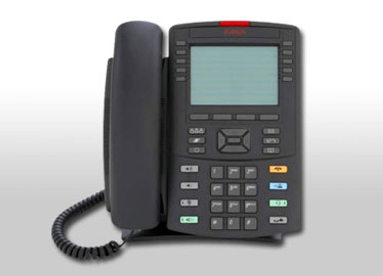 Téléphone de bureau IP Avaya 1230 - Charbon - Boutons anglais - Remis à neuf