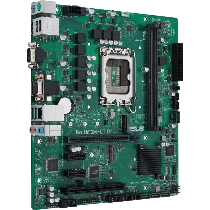 Carte mère de bureau Asus H610M-CT D4-CSM - Chipset Intel H610 - Socket LGA-1700 - Micro ATX PRO H610M-CT D4-CSM