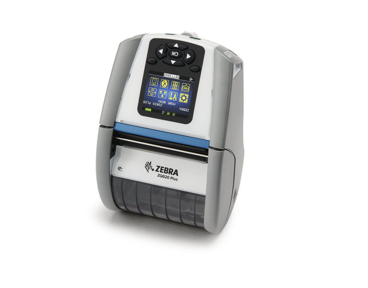 Zebra ZQ620-HC Mobile Direct Thermal Printer - Monochrome - Portable - Receipt Print - Bluetooth - Wireless LAN - Battery Included ZQ62-HUWA000-00